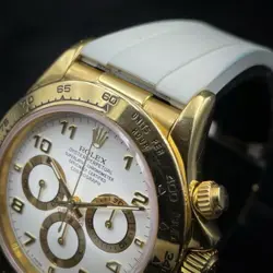 WHITE DIAL LEATHER