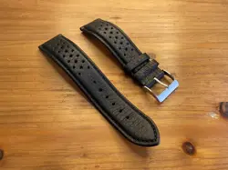 ROLEX 22MM BUFFALO GENUINE LEATHER RALLYBLACK