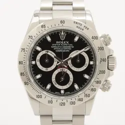 ROLEX COSMOGRAPH DAYTONA 116520 SS SS AT BLACK DIAL 1 EXTRA LINK
