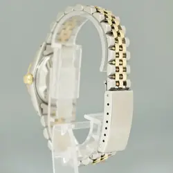 MINT Ladies Rolex 68273 Two Tone 18k Yellow Gold Fluted Steel 31mm Pearl Diamond
