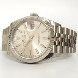 ROLEX DATEJUST 36 SILVER STICK DIAL STAINLESS STEEL JUBILEE AUTOMATIC 126234