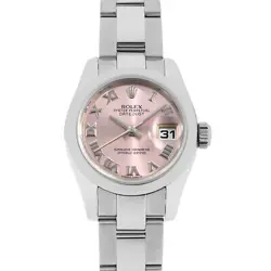 ROLEX DATEJUST 179160 PINK ROMAN 3 ROW OYSTER BRACELET RANDOM NUMBER SECOND ...