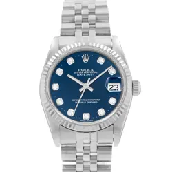 1993 ROLEX DATEJUST 31, 68274, STEEL & GOLD, BLUE DIAMOND DIAL, JUBILEE BRACE...