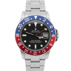 1972 ROLEX GMT-MASTER PEPSI STAINLESS STEEL RED BLUE OYSTER 40MM 1675 WATCH BOX