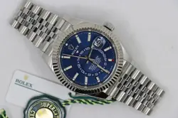 ROLEX SKY-DWELLER 326934 BLUE INDEX DIAL JUBILEE BAND BOX & PAPERS YEAR 2024