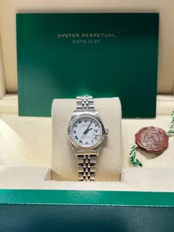 ROLEX 79174 LADY-DATEJUST 26MM STEEL WHITE ROMAN DIAL JUBILEE-1999