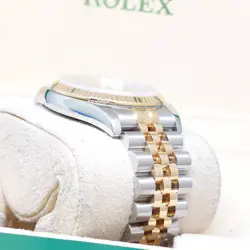 Rolex 36mm 18K Half Yellow Gold Onyx 6 & 9 Diamonds Datejust REF: 116233 (D)