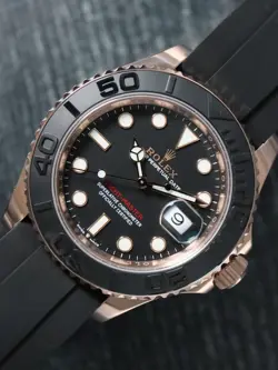 40731: Rolex 18k Rose Gold Yacht-Master 40, Ref. 126655, 2021 Full Set