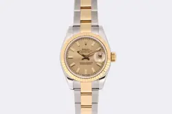 ROLEX DATEJUST 179173 STAINLESS STEEL & 18K YELLOW GOLD 26MM WATCH