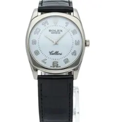 HAND-WOUND CELLINI 18WG/LEATHER