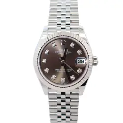 ROLEX DATEJUST 31MM GREY DIAL WATCH 278274