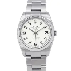 ROLEX AIR-KING 34MM STAINLESS STEEL WHITE DIAL 114200