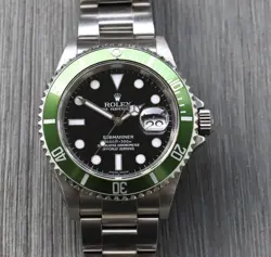 ROLEX SUBMARINER 'KERMIT' F SERIAL 16610LV COLLECTORS SET - 2004