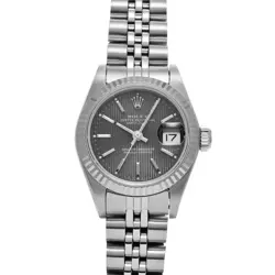 ROLEX DATEJUST 69174 GREY TAPESTRY WATCH 667355