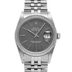ROLEX DATEJUST 16234 GREY TAPESTRY WATCH 671380