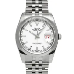 ROLEX DATEJUST 116200 WHITE WATCH 670102