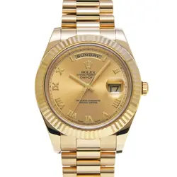 ROLEX DAY-DATE II 218238 CHAMPAGNE WATCH 670186