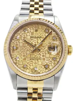 ROLEX DATEJUST 16233G P MEN #T081
