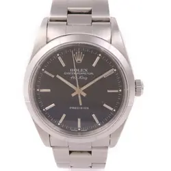 ROLEX AIR KING 14000 AUTOMATIC WATCH STAINLESS STEEL BLACK