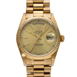 ROLEX DAY DATE 18038 98 SERIES (MANUFACTURED AROUND 1986) CHAMPAGNE MENS WAT...
