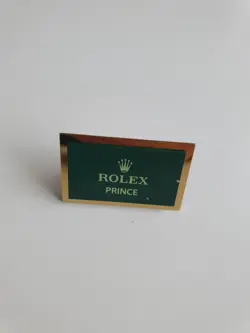 100% GENUINE ROLEX PRINCE BRASS DEALER WATCH PLAQUE