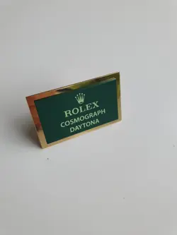 100% GENUINE ROLEX COSMOGRAPH DAYTONA BRASS DEALER WATCH PLAQUE