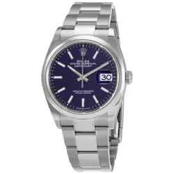 ROLEX DATEJUST 36 AUTOMATIC CHRONOMETER BLUE DIAL LADIES WATCH 126200BLFSO