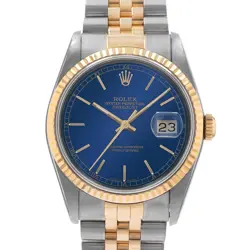 1993 ROLEX DATEJUST 36, 16233, STEEL & GOLD, BLUE DIAL, JUBILEE BRACELET, WAT...