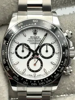 ROLEX COSMOGRAPH DAYTONA CERAMIC WHITE DIAL 126500LN BOX & PAPERS 2024