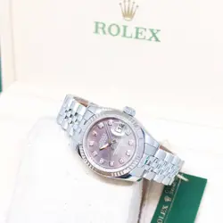 ROLEX 26MM OYSTER PERPETUAL TAHITIAN MOP DIAMONDS DIAL LADY DATEJUST REF: 179174