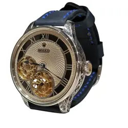 VINTAGE SKELETON WATCH BASED ON A 1920 ROLEX POCKET WATCH MOVEMENT.