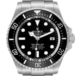 ROLEX SEADWELLER DEEPSEA BLACK DIAL STEEL MENS WATCH 136660 BOX CARD