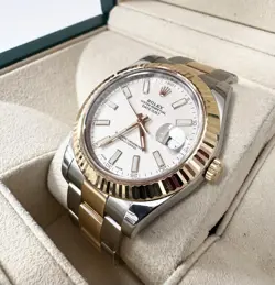 ROLEX DATEJUST 41 TWO TONE 18K YELLOW GOLD 116333