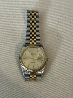 ROLEX RARE & VINTAGE ROLEX JUBILEE DATEJUST STEELINOX & YELLOW GOLD