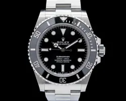 ROLEX SUBMARINER 124060 NO DATE 41 SS BLACK DIAL 2024
