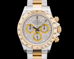 ROLEX DAYTONA 116523 18K YELLOW GOLD / SS GRAY DIAL