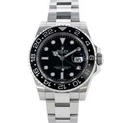 ROLEX GMT MASTERⅡ 40MM STAINLESS STEEL BLACK DIAL 116710LN