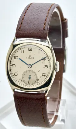 ROLEX 1946 REF 3892 RARE GENTS WW2 ERA VINTAGE CUSHION WATCH 29MM, SERVICED