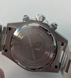 WHITE DIAL BLACK