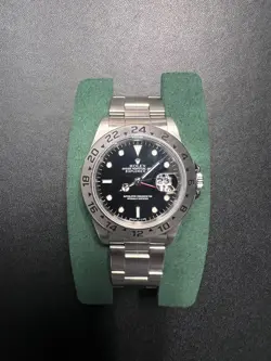 ROLEX EXPLORER II  16570 STAINLESS BLACK DIAL 40MM WITH BONUS  HORUS GRAY STRAP