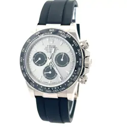 ROLEX 2024 DAYTONA 126519LN WHITE GOLD 40MM OYSTERFLEX WATCH W/ BOX AND PAPERS