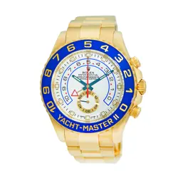 ROLEX 18K YELLOW GOLD 44MM YACHT-MASTER II 116688 WARRANTY BOX  MINTY