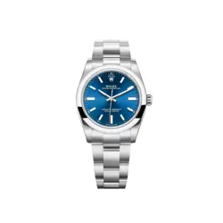 ROLEX OYSTER PERPETUAL 34MM 124200 BRIGHT BLUE OYSTER