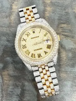 ROLEX DATEJUST 126333 COVERED IN DIAMONDS