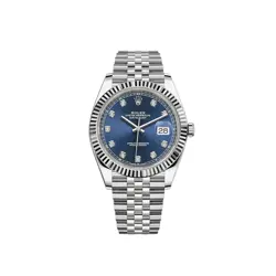 ROLEX DATEJUST 41MM 126334 BRIGHT BLUE DIAMOND-SET JUBILEE