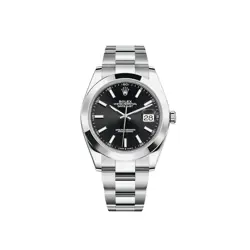 ROLEX DATEJUST 41MM 126300 BRIGHT BLACK OYSTER