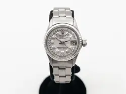 $8000 ROLEX DATEJUST LADIES 18K WHITE GOLD SS MOP VS G DIAMOND WATCH SERVICED