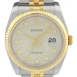 ROLEX DATEJUST 10P DIAMOND 116233G USED BUYS-0