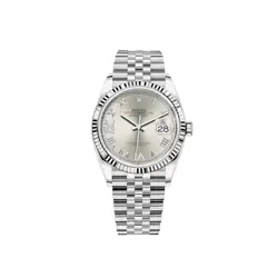 ROLEX DATEJUST 36MM 126234 SILVER ROMAN DIAMOND-SET JUBILEE