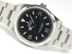 ROLEX EXPLORER I 36 MM 114270 Z SERIES ROULETTE ENGRAVED MARK MENS114270